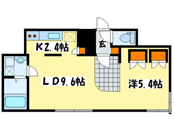 Melroseplaceの物件間取画像